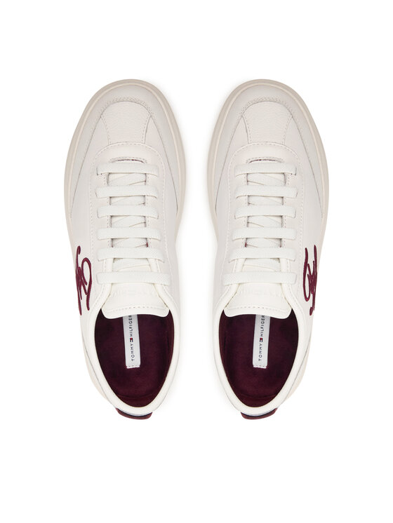 Tommy Hilfiger Tommy Hilfiger Tenisice Th Icon Court Script Premium FW0FW09604 Krem