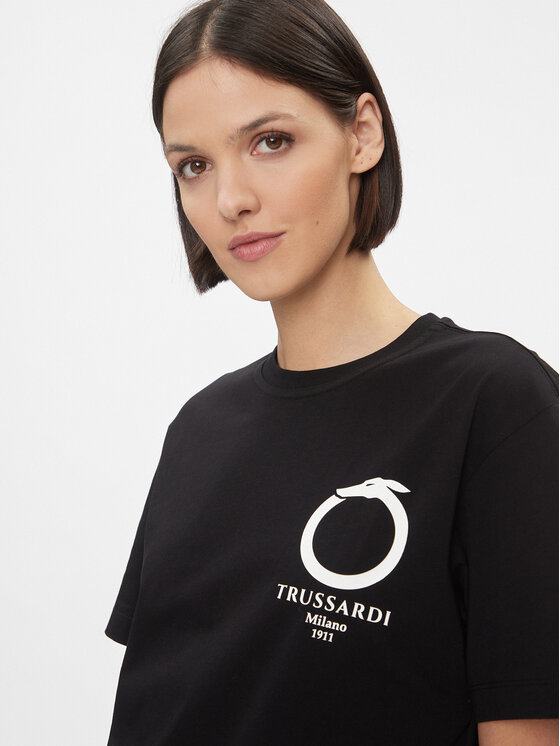 Trussardi Trussardi T-särk 56T00596 Must Regular Fit
