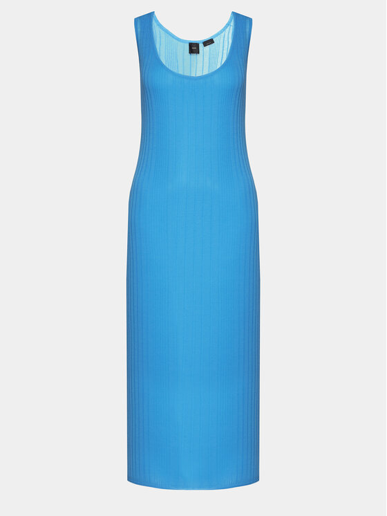 PINKO Pinko Kleid für den Alltag Dune 103540 A1ND Blau Slim Fit