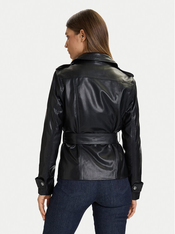 Morgan Morgan Giacca in similpelle 252-GPIL Nero Regular Fit