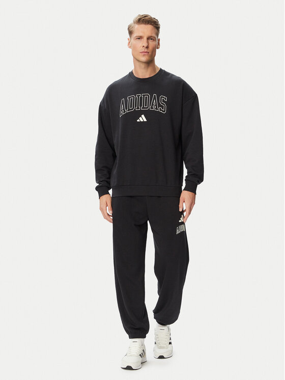 adidas adidas Суитшърт Seasonal Essentials Collegiate French Terry Crew KF4252 Черен Regular Fit