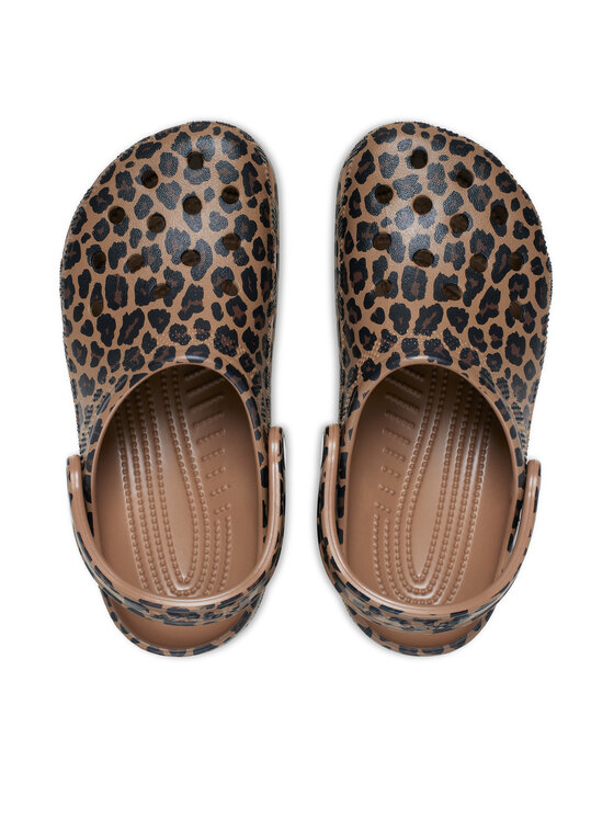 Crocs Crocs Natikače Classic Animal Clog 211800 Smeđa