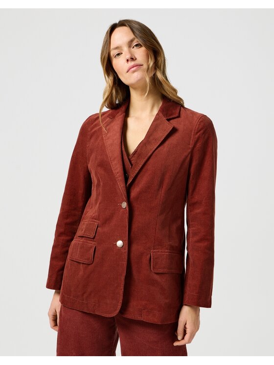 Kurtka damska, rozmiar S, Bordowy, Blazer Jacket