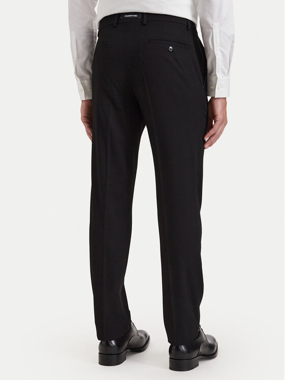 KARL LAGERFELD KARL LAGERFELD Bavlnené nohavice 255087 564008 Čierna Slim Fit