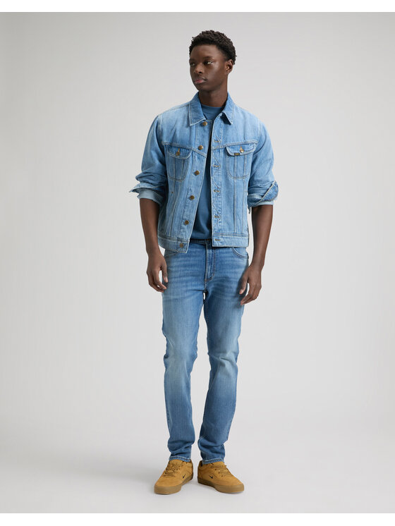 Lee Lee Jeansy LUKE Niebieski Slim Fit