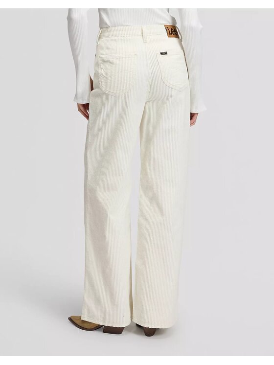 Lee Lee Jeansy STELLA Biały Wide Leg