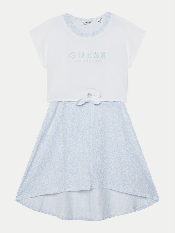 Guess Guess Igapäevane kleit J5GK13 K6YW4 Valge Regular Fit