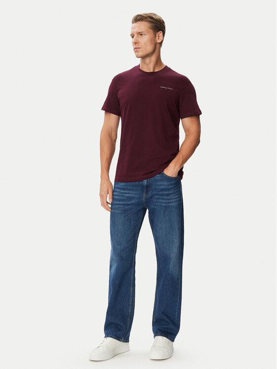 Tommy Jeans Tommy Jeans Marškinėliai DM0DM21780 Violetinė Regular Fit