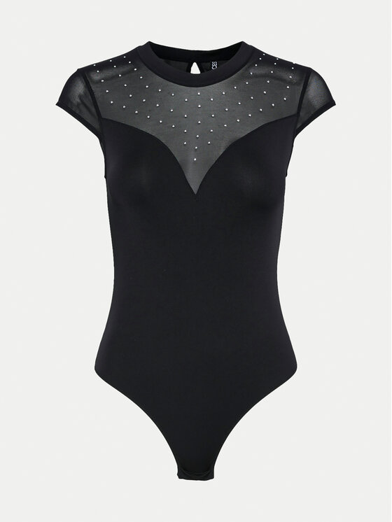 Pieces Pieces Bodi Rita 17153372 Črna Slim Fit