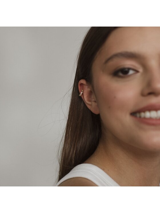 ANIA KRUK ANIA KRUK Piercing SRUKS0720Z Żółte złocenie