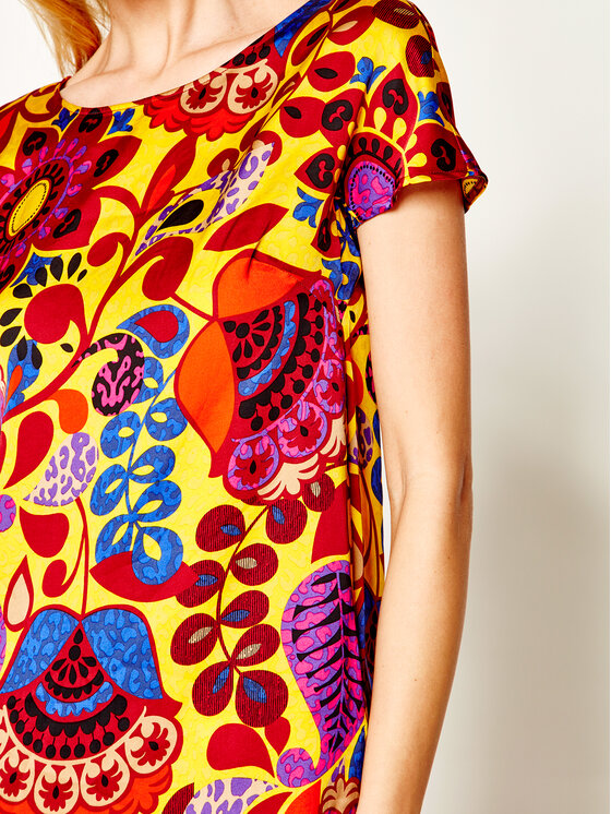 Manila Grace Manila Grace Φόρεμα καλοκαιρινό Sacchetto A420VS Έγχρωμο Regular Fit