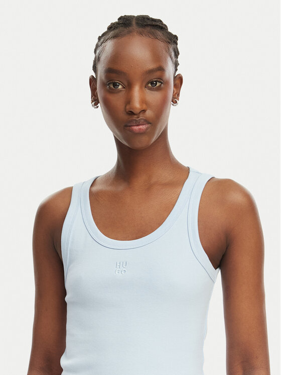 HUGO HUGO Top Datamia 50514489 Plava Slim Fit