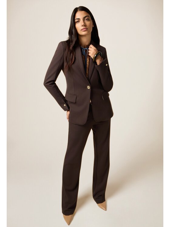 Oltre Oltre Giacca di transizione Q795R104587N022 Marrone Regular Fit