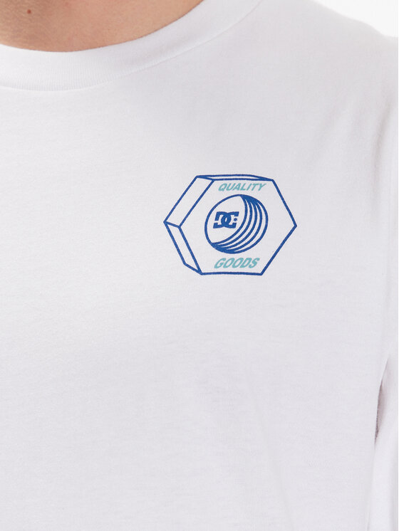 DC DC T-shirt Quality Goods ADYZT05235 Bijela Relaxed Fit