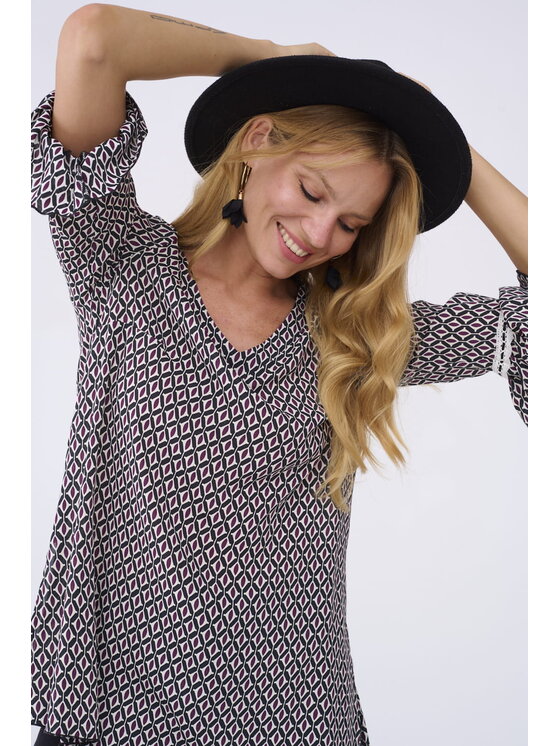 blue shadow blue shadow Tunika Elisjana BS Dva 255 Czarny Standard Fit