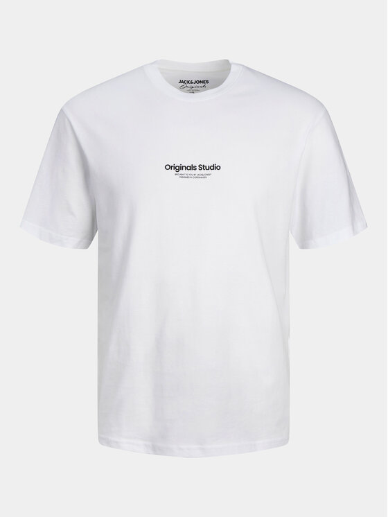 Jack&Jones Junior Jack&Jones Junior T-shirt Vesterbro 12242827 Bijela Loose Fit