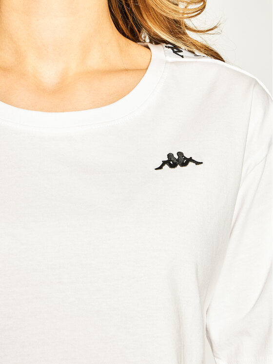 Kappa Kappa T-Shirt 307066 Biały Oversize