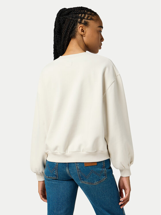 Wrangler Wrangler Majica dugih rukava 112356457 Écru Oversize