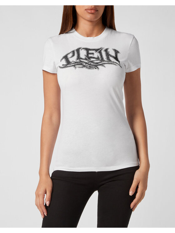 PHILIPP PLEIN PHILIPP PLEIN T-Shirt 5249 Biały Regular Fit