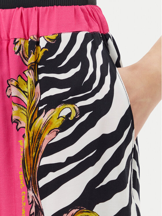 Versace Jeans Couture Versace Jeans Couture Текстилни панталони 78HAA1P2 Розов Straight Fit