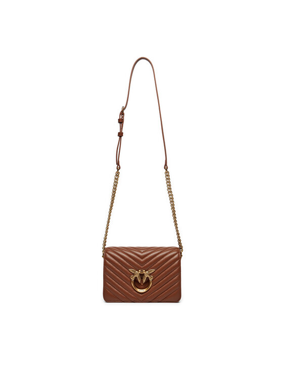 PINKO Pinko Soma Sheep Nappa Chevron Brūns