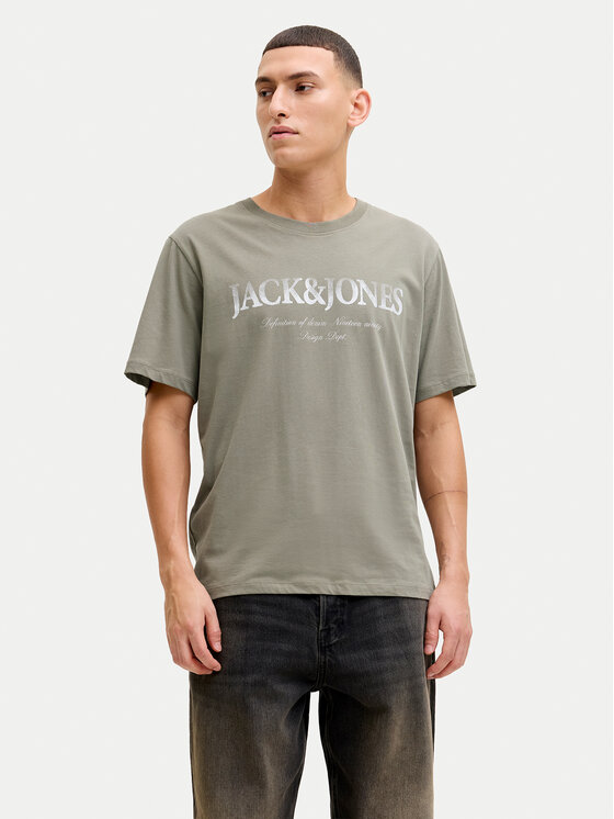 Jack & Jones Tricou Evin 12290173 Gri Regular Fit