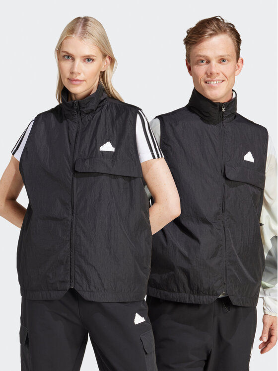 adidas adidas Vestă elegantă Unisex City Escape IN3701 Negru Loose Fit