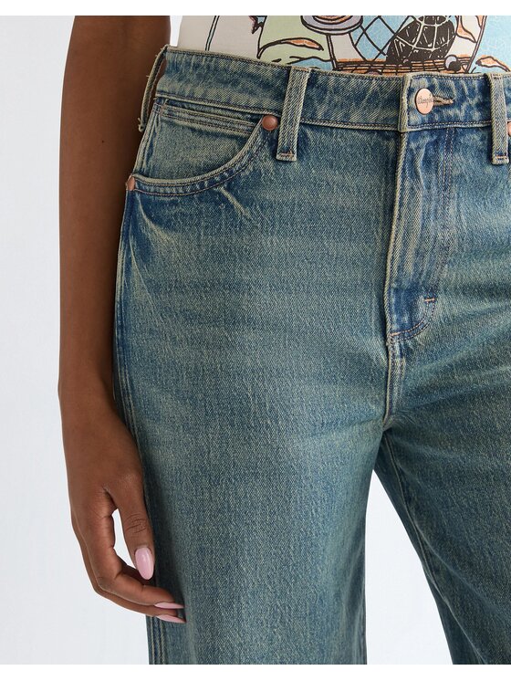 Wrangler Wrangler Jeansy Loose Straight Niebieski Loose Fit