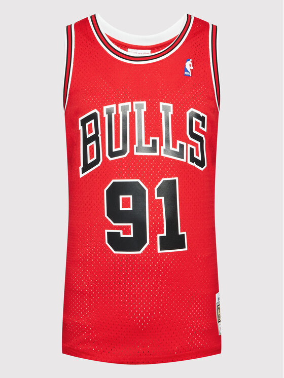 Mitchell & Ness Mitchell & Ness Tank top SMJYGS18154 Czerwony Regular Fit