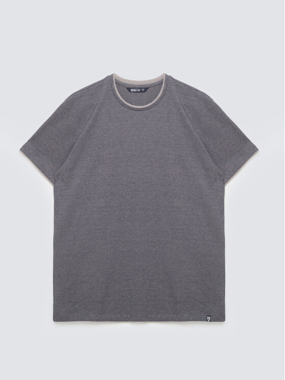BIG STAR BIG STAR T-Shirt FREDRISER Granatowy Basic Fit