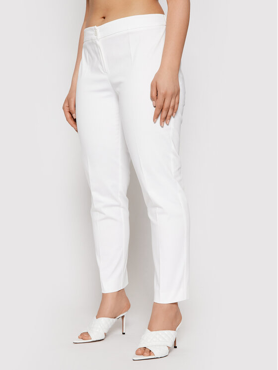 Pantaloni di tessuto Raid 1131260 Bianco Slim Fit