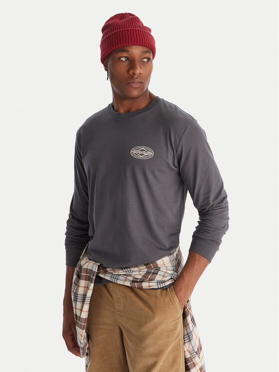 Billabong Billabong S dlouhým rukávem Diamond Vision EBYZT00368 Šedá Regular Fit