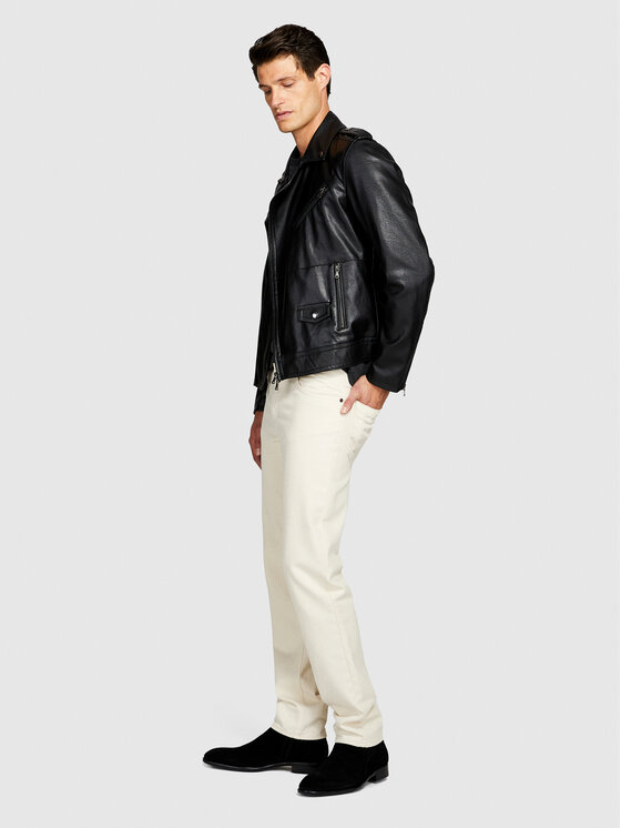 Sisley Sisley Яке от имитация на кожа 21DYSN02G Черен Regular Fit