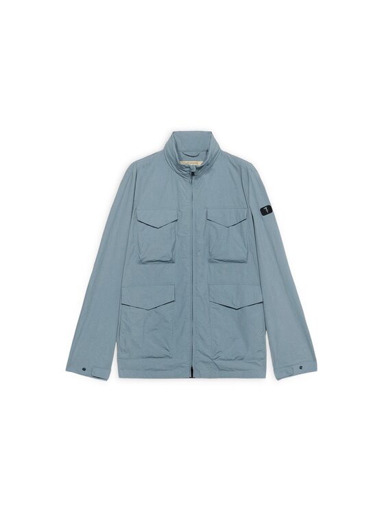 Trussardi Trussardi Płaszcz zimowy R007M000025N024 Turkusowy Regular Fit