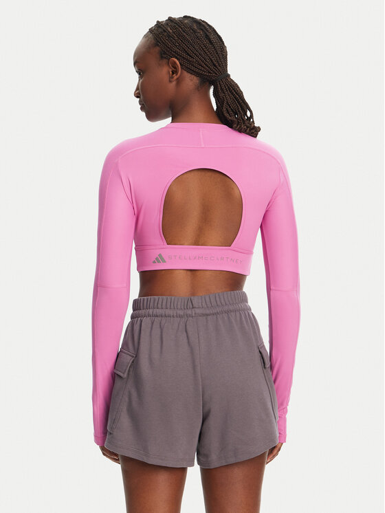 adidas by Stella McCartney adidas by Stella McCartney Techniniai marškinėliai TrueStrength JJ1644 Rožinė Slim Fit