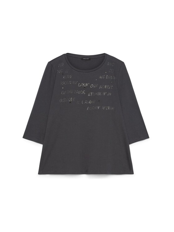 Fiorella Rubino Fiorella Rubino T-Shirt G0D9L009284N023 Szary Regular Fit