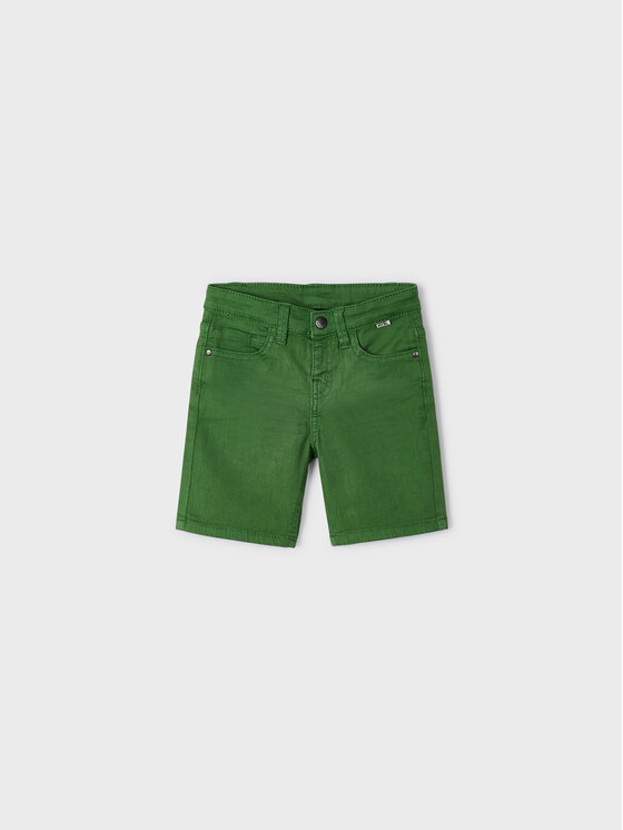 Mayoral Mayoral Шорти от плат 3235 Зелен Regular Fit