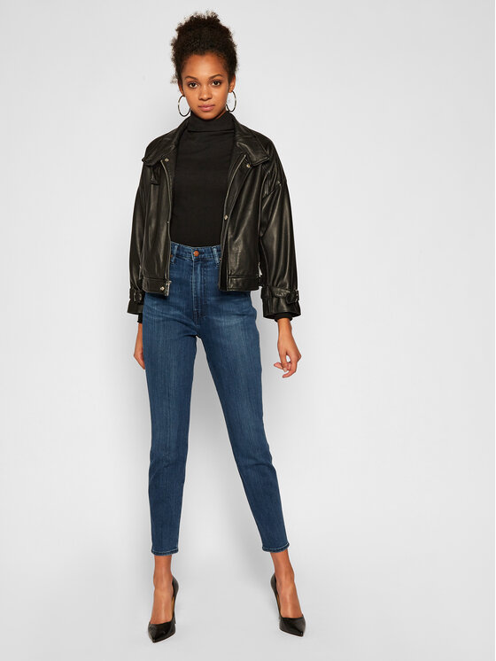 Wrangler Wrangler Τζιν Wriggler W2H0JC22T 112128604 Σκούρο μπλε Skinny Fit