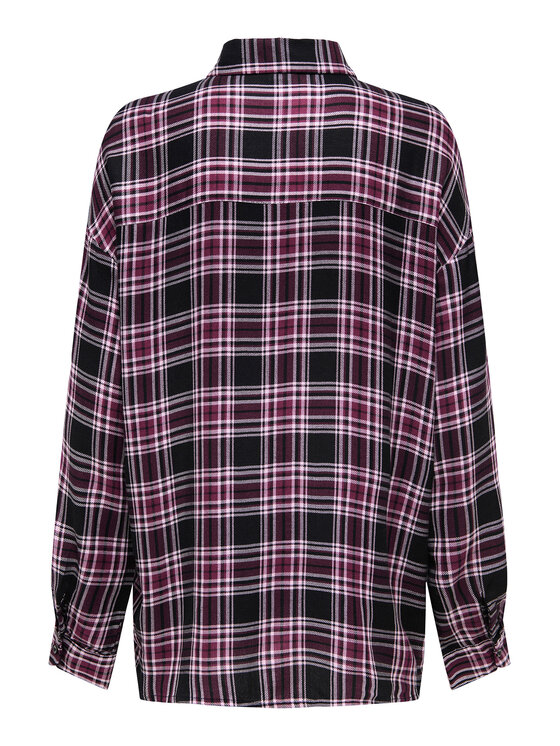 ONLY ONLY Πουκάμισο Evia 15355741 Μπορντό Loose Fit