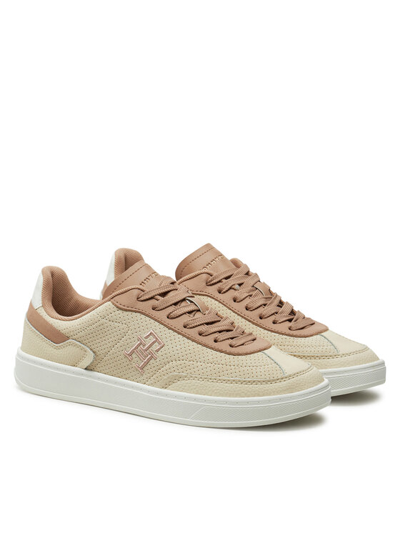 Tommy Hilfiger Tommy Hilfiger Sneakersy Th Heritage Sneaker Perf FW0FW08380 Béžová
