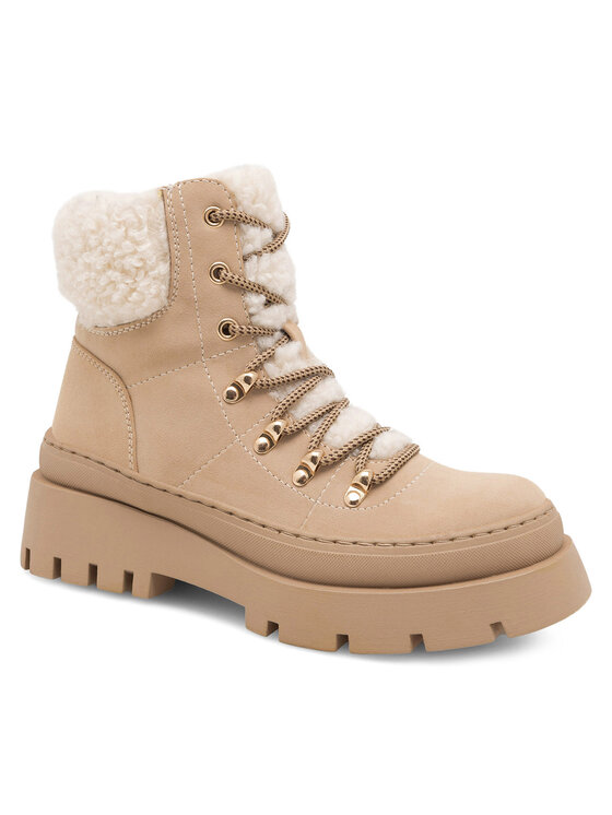 DeeZee DeeZee Šnurovacia obuv QUEENIE WS6151-03 Béžová