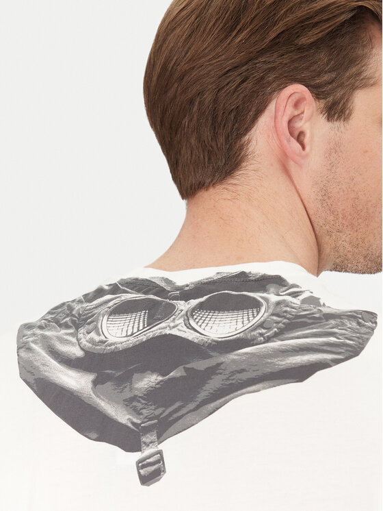 C.P. Company C.P. Company Тишърт 18CMTS030A005100W Бял Regular Fit