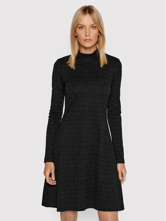 HUGO Hugo Повсякденна сукня Daserina 50464240 Чорний Regular Fit