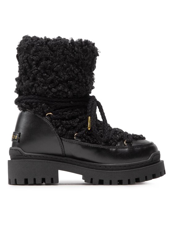 Inuikii Inuikii Botki Vegan Riccio 70107-119 Czarny