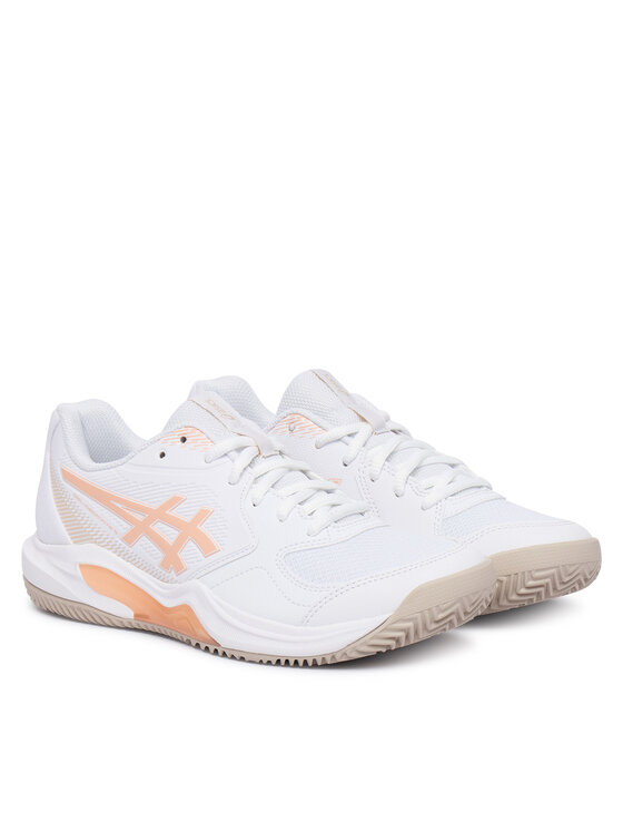 Asics Asics Obuća za tenis Gel-Dedicate 9 Clay 1042A314 Bijela