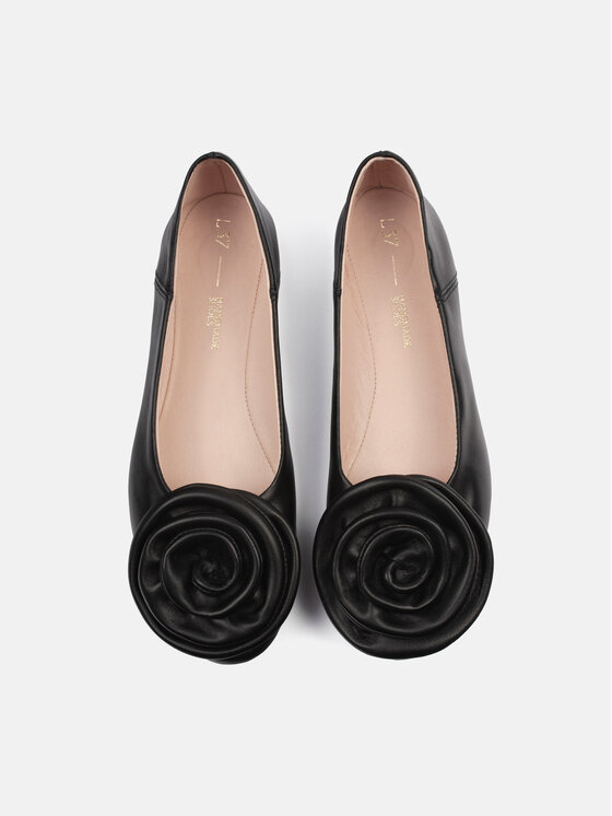L37 L37 Ballerine WILD ROSES Nero