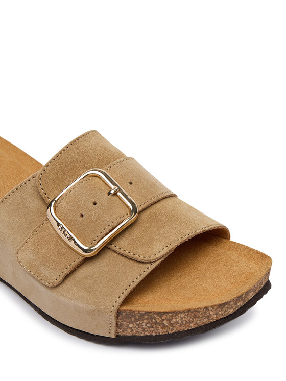 Scholl Scholl Шльопанці Tropica Buckle Med. MF00880 Бежевий