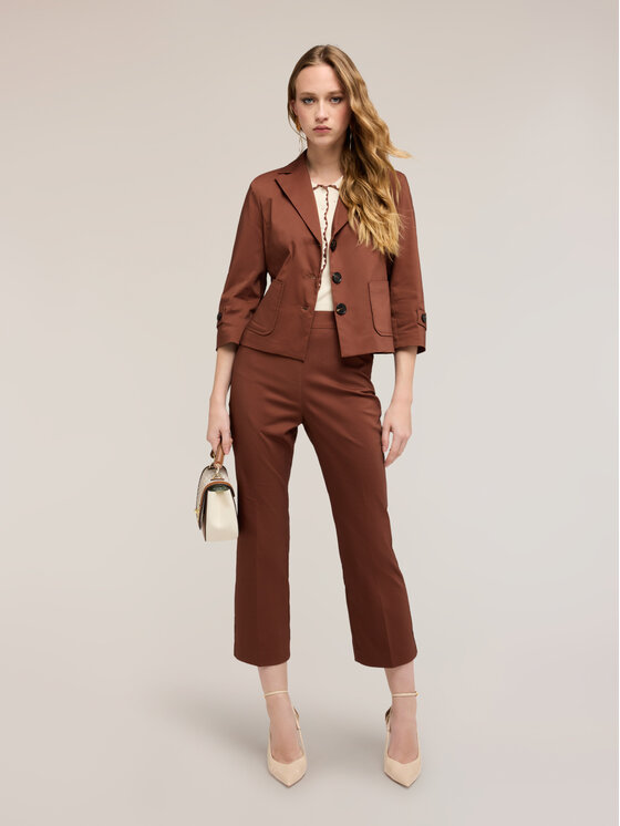 Motivi Motivi Giacca di transizione Q067Q001086N022 Marrone Regular Fit