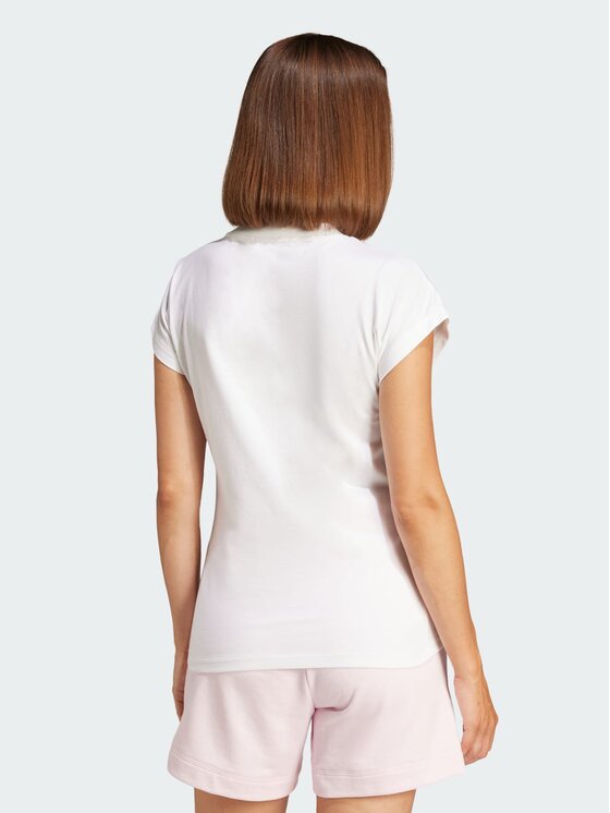 adidas adidas T-Shirt Essentials Linear JC8239 Biały Slim Fit