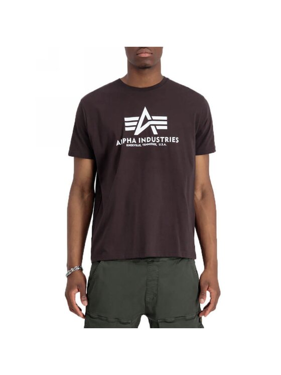 Alpha Industries Alpha Industries T-Shirt AI.100501-696-L Brązowy Regular Fit